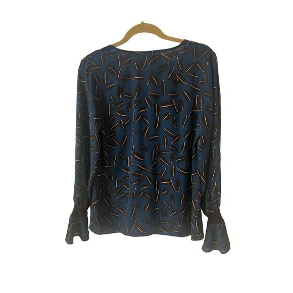 CAbi Shadow Leaf blouse style #3763 sz Small - Picture 3 of 5